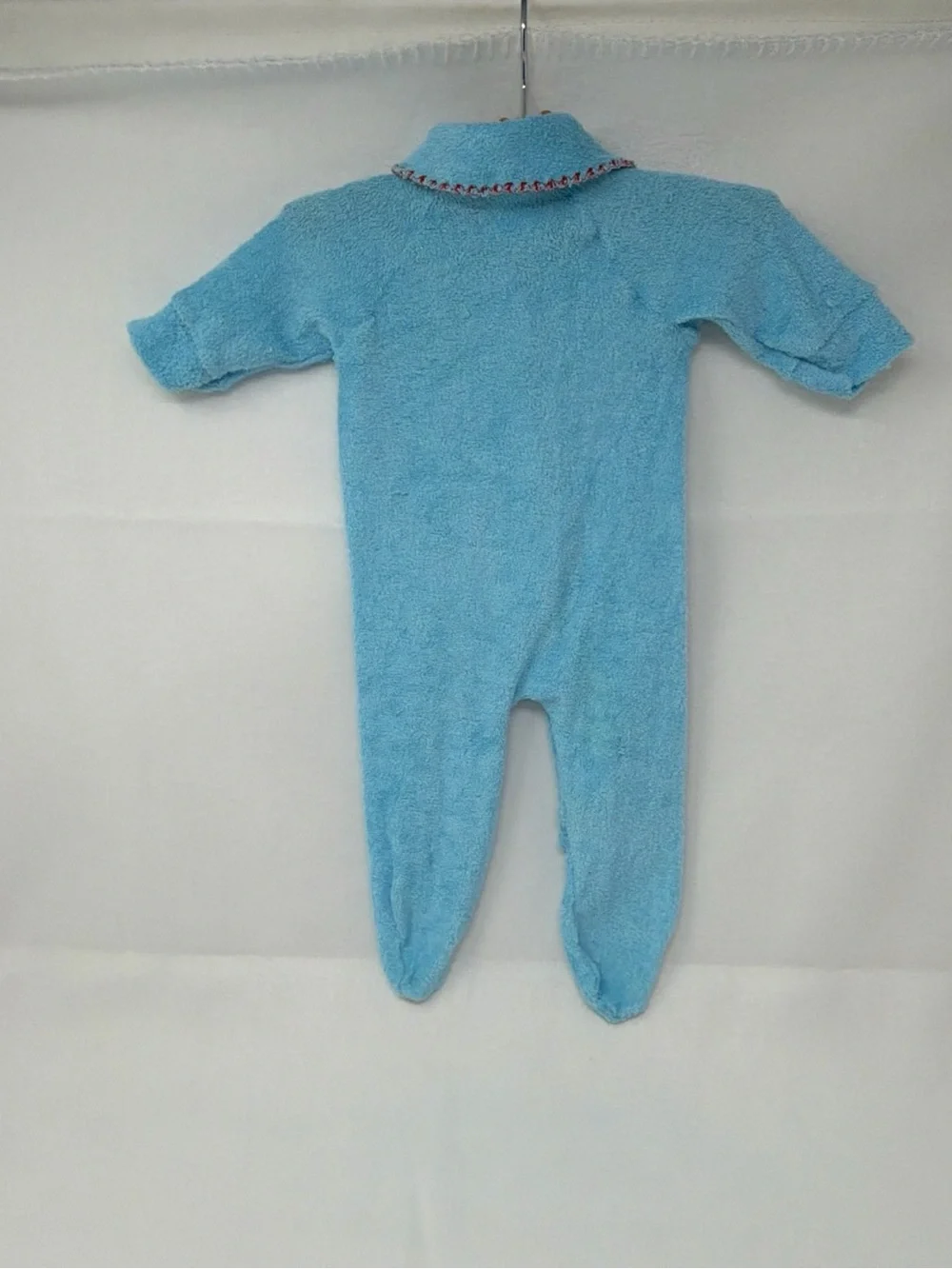 Vintage Lullaby Land Terry Cloth Baby Sleep Romper Size 0-3 Months